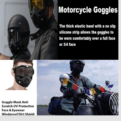 Bike Face Mask With Goggles