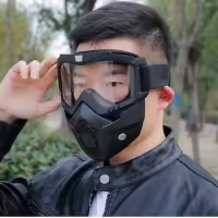 Bike Face Mask With Goggles